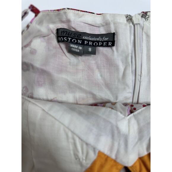 Muse Exclusively For Boston Proper Women's Dress Bandana Scarf Floral Size 8 - Picture 9 of 10